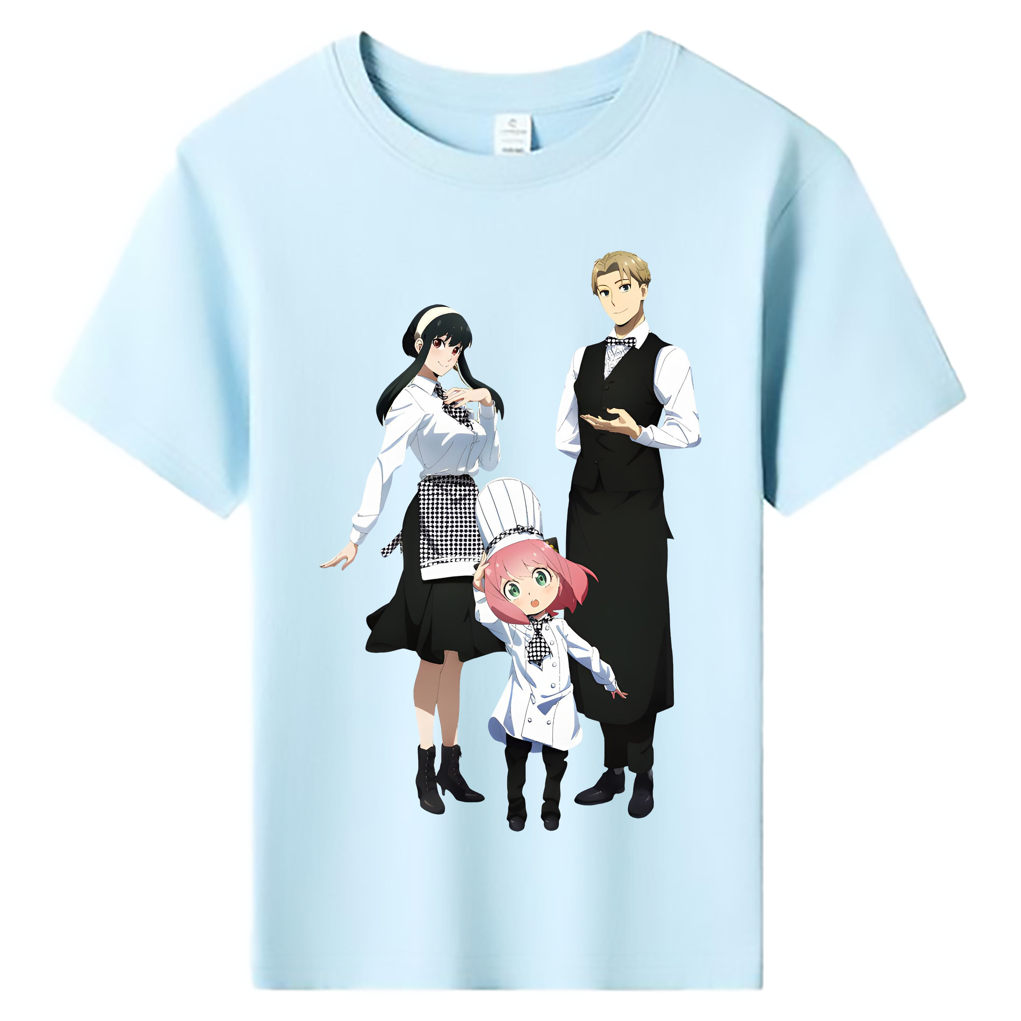 （画像用） SPY×FAMILY间谍家家酒 綿100％キッズTシャツ（フロントプリント）